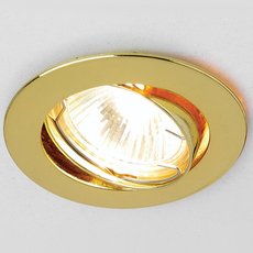 Точечный светильник с арматурой золотого цвета, плафонами золотого цвета Ambrella Light 104S GD