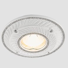 Точечный светильник с арматурой белого цвета, металлическими плафонами Ambrella Light D4468 W/CH