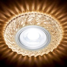 Точечный светильник с плафонами прозрачного цвета Ambrella Light S295 CH/W