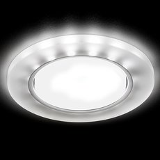 Точечный светильник с арматурой хрома цвета Ambrella Light G214 CH/WH