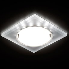 Точечный светильник с арматурой хрома цвета Ambrella Light G215 CH/WH