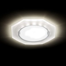 Точечный светильник с арматурой хрома цвета Ambrella Light G216 CH/WH