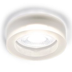 Точечный светильник с стеклянными плафонами белого цвета Ambrella Light S9160 W