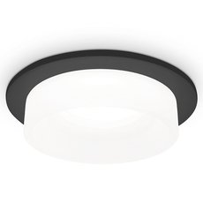 Точечный светильник с арматурой чёрного цвета, пластиковыми плафонами Ambrella Light TN1312