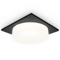 Точечный светильник с арматурой чёрного цвета, пластиковыми плафонами Ambrella Light TN1316