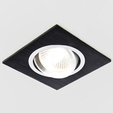 Точечный светильник с арматурой чёрного цвета, металлическими плафонами Ambrella Light A601 BK