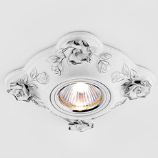 Точечный светильник с арматурой белого цвета, плафонами белого цвета Ambrella Light D5504 W/CH