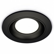 Точечный светильник с металлическими плафонами чёрного цвета Ambrella Light XC7622060