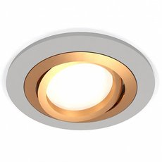 Точечный светильник с плафонами золотого цвета Ambrella Light XC7623083