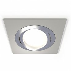 Точечный светильник с плафонами серебряного цвета Ambrella Light XC7633082
