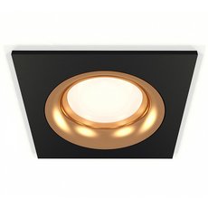 Точечный светильник с арматурой чёрного цвета, плафонами золотого цвета Ambrella Light XC7632005