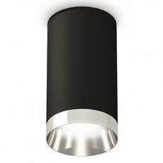Точечный светильник с арматурой чёрного цвета, плафонами серебряного цвета Ambrella Light XS6323022