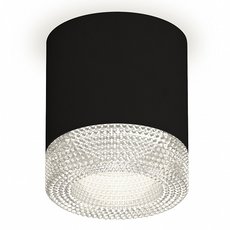 Точечный светильник с арматурой чёрного цвета, плафонами прозрачного цвета Ambrella Light XS7402010