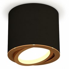 Точечный светильник с металлическими плафонами чёрного цвета Ambrella Light XS7402003