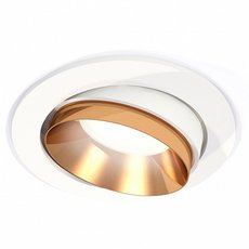 Точечный светильник с плафонами золотого цвета Ambrella Light XC7651024