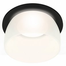 Точечный светильник с арматурой чёрного цвета, пластиковыми плафонами Ambrella Light XC7622047
