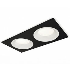 Точечный светильник с арматурой чёрного цвета, металлическими плафонами Ambrella Light XC7636001