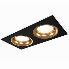 Точечный светильник с арматурой чёрного цвета, плафонами золотого цвета Ambrella Light XC7636005