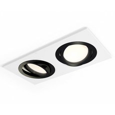 Точечный светильник с арматурой белого цвета, плафонами чёрного цвета Ambrella Light XC7635081