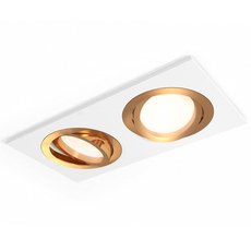 Точечный светильник с плафонами золотого цвета Ambrella Light XC7635083