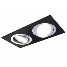 Точечный светильник с металлическими плафонами серебряного цвета Ambrella Light XC7636082