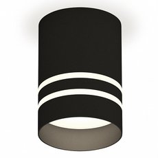 Точечный светильник с арматурой чёрного цвета, металлическими плафонами Ambrella Light XS7402032