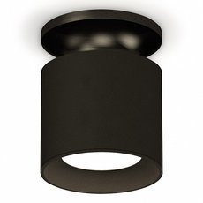 Точечный светильник с металлическими плафонами чёрного цвета Ambrella Light XS7402063