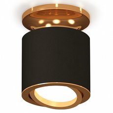 Точечный светильник с арматурой золотого цвета, металлическими плафонами Ambrella Light XS7402100
