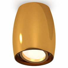 Точечный светильник с плафонами золотого цвета Ambrella Light XS1125001