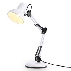 Настольная лампа с арматурой белого цвета, металлическими плафонами Ambrella Light DE7713