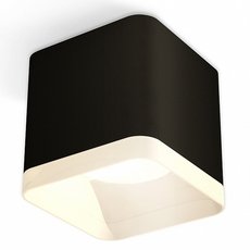 Точечный светильник с арматурой чёрного цвета, пластиковыми плафонами Ambrella Light XS7806040