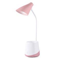 Настольная лампа с арматурой белого цвета, пластиковыми плафонами Ambrella Light DE565