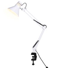 Настольная лампа с арматурой белого цвета, металлическими плафонами Ambrella Light DE7719