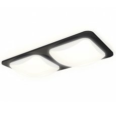 Точечный светильник с арматурой чёрного цвета, плафонами белого цвета Ambrella Light XC7906014
