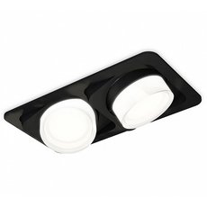 Точечный светильник с арматурой чёрного цвета, плафонами белого цвета Ambrella Light XC7664083
