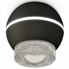 Точечный светильник с металлическими плафонами чёрного цвета Ambrella Light XS1102030