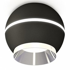 Точечный светильник с металлическими плафонами чёрного цвета Ambrella Light XS1102011