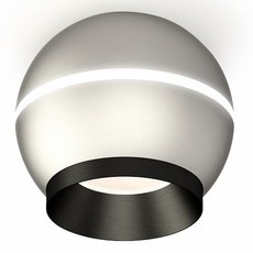 Точечный светильник с металлическими плафонами серебряного цвета Ambrella Light XS1103001