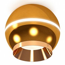 Точечный светильник с арматурой золотого цвета, металлическими плафонами Ambrella Light XS1105002