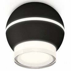 Точечный светильник с арматурой чёрного цвета, пластиковыми плафонами Ambrella Light XS1102042