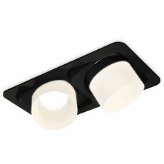 Точечный светильник с арматурой чёрного цвета, плафонами белого цвета Ambrella Light XC7664085