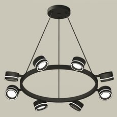 Светильник с арматурой чёрного цвета, металлическими плафонами Ambrella Light XB9198201