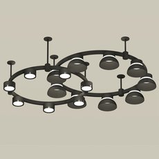 Светильник с металлическими плафонами чёрного цвета Ambrella Light XR92221101