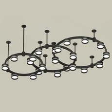 Светильник с металлическими плафонами чёрного цвета Ambrella Light XR92222200