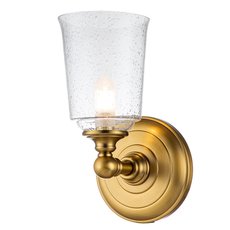 Светильник для ванной комнаты с стеклянными плафонами прозрачного цвета Elstead Lighting FE-HUGOLAKE1BATH-BB