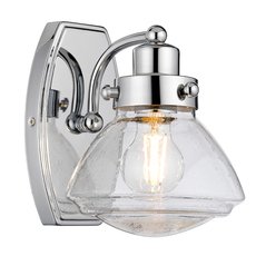 Светильник для ванной комнаты с стеклянными плафонами прозрачного цвета Quoizel QN-SCHOLAR1