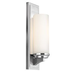 Светильник для ванной комнаты с арматурой хрома цвета, плафонами белого цвета Feiss FE/AMALIA1/LBATH