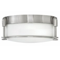Светильник для ванной комнаты с арматурой никеля цвета, плафонами белого цвета Hinkley HK/COLBIN/F/S BN
