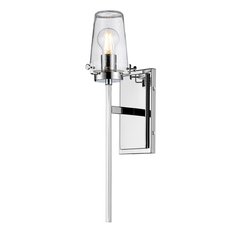 Светильник для ванной комнаты с арматурой хрома цвета, стеклянными плафонами Kichler KL-ALTON1-BATH-CH