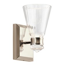 Светильник для ванной комнаты с стеклянными плафонами прозрачного цвета Kichler QN-KAYVA1-PN